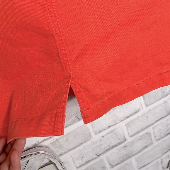L.L. Bean Coral Jean Skirt Favorite Fit Straight Size 10 - Picture 6 of 6